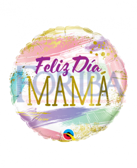 Globo Feliz día mamá rosa