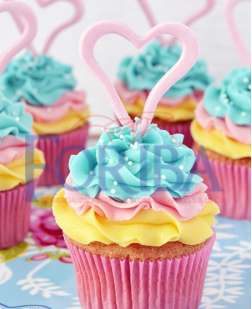 Kit Decorativo "I LOVE CUPCAKES" 