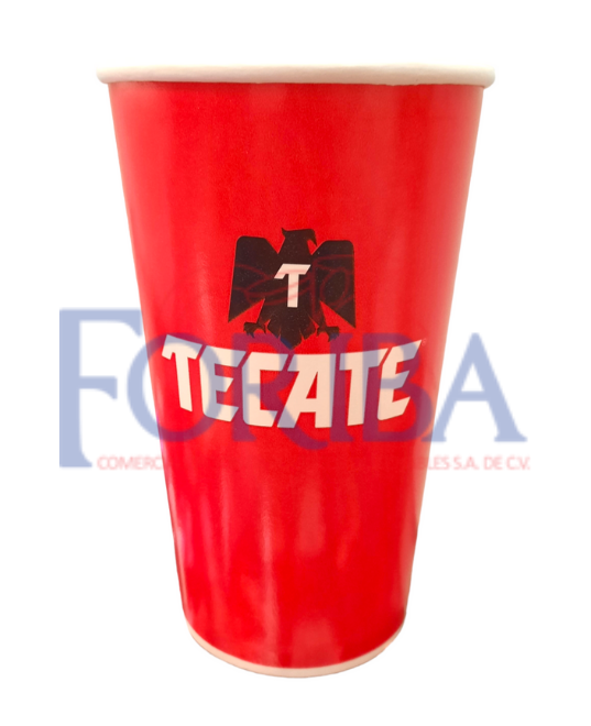 Vaso para Cerveza Tecate 44 Oz 25 Pz