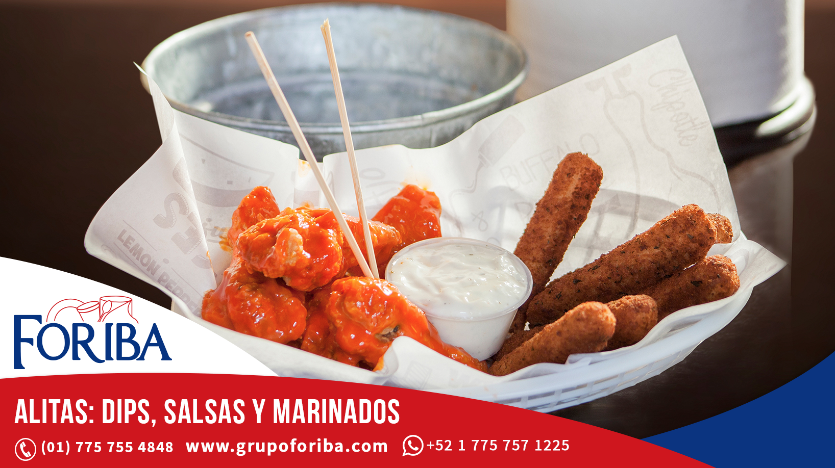 Alitas: dips, salsas y marinados | FORIBA - Comercialización De Plásticos  Desechables . DE .