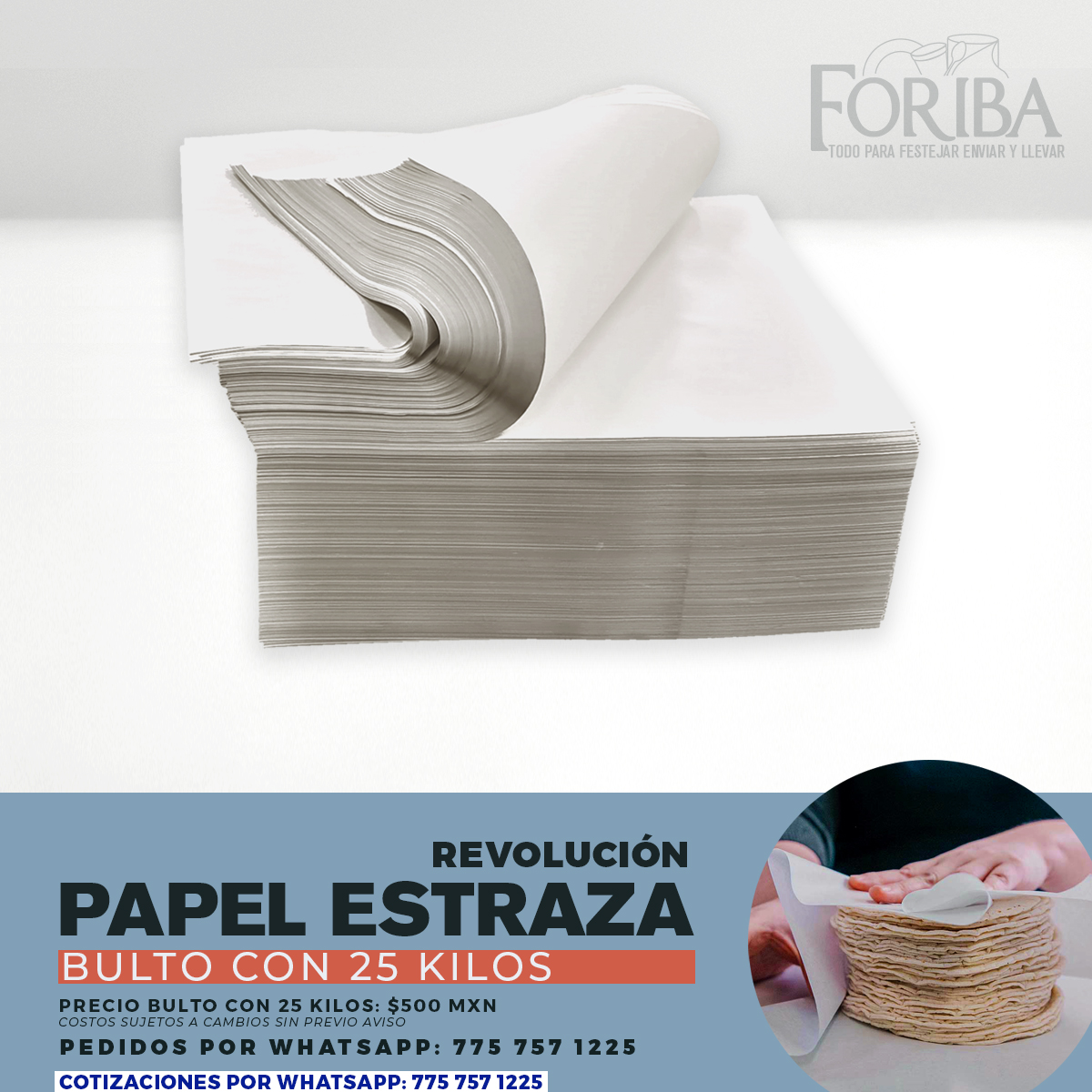 PAPEL ESTRAZA REVOLUCIÓN 