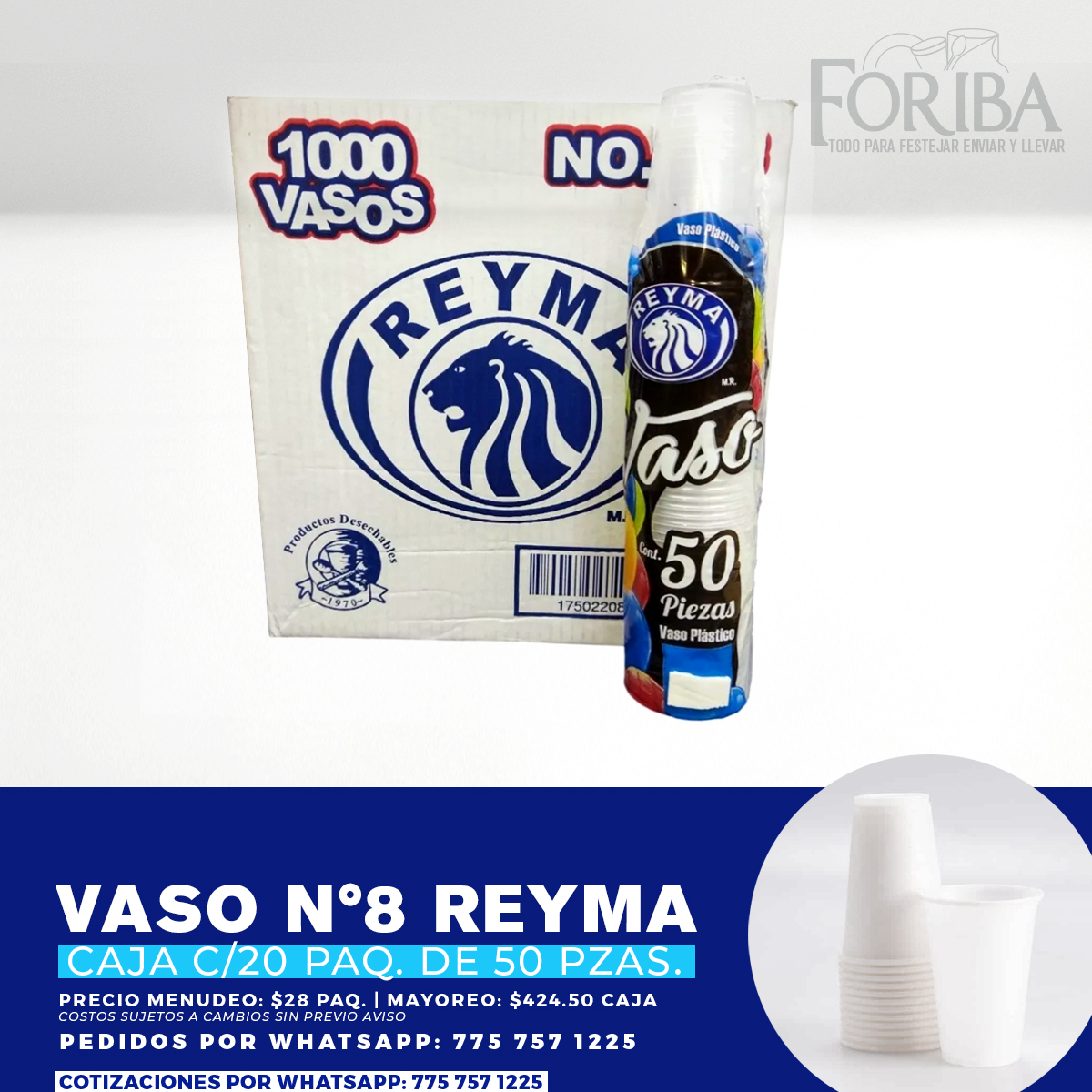 VASO N° 8 REYMA